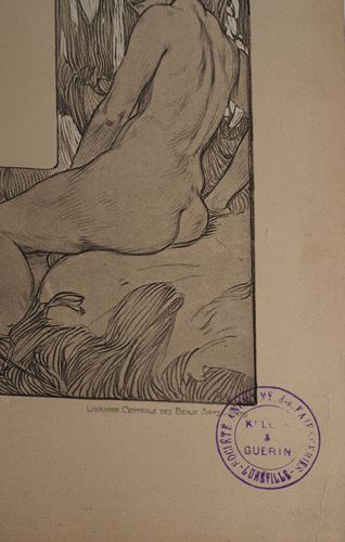 Alphonse MUCHA - Le modèle au chignon, 1902 - Lithographie - Signée dans la [...] - Image 3 of 4