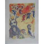 Marc Chagall (d'après)(1887 - 1985) Lithographie"moise",Par Mourlot référence m446 [...]