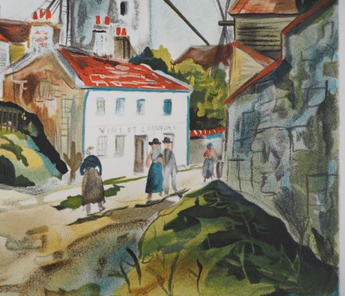 Maurice UTRILLO (1883 - 1955) - Les trois moulins à Montmartre, 1922 - [...] - Image 3 of 6