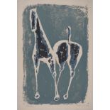 Marino MARINI - Equestrian figure - Original lithograph - Signed in the plate - [...]