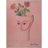 Jean MARAIS (1913 - 1998) - La femme aux roses - Lithographie tirée offset [...]