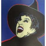 Andy Warhol Silkscreen in colours, Witch, 1981 - Size: 96,5 x 96,5 cm - Reverse [...]