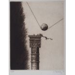 José HERNÁNDEZ (1944-2013) - La colonne, 1996 - Gravure originale sur vélin - [...]