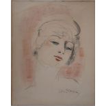 Kees VAN DONGEN - Jeune femme blonde, 1927 - Lithographie originale - Signée dans [...]