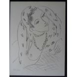 Henri MATISSE (1869-1954) (after) - Naked woman with necklace - Lithograph from a [...]