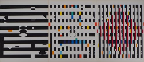 Yaacov AGAM - Composition cinétique, 1971 - Sérigraphie originale - Sur papier [...]