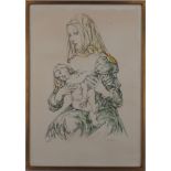 Léonard Tsuguharu FOUJITA - Maternity - Original lithograph - Signed in ink - [...]