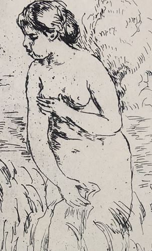 Pierre Auguste RENOIR - Standing swimmer - Drypoint 2010 - On vergé ivoire paper [...] - Image 3 of 3