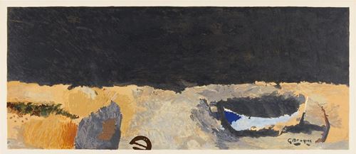 Georges Braque - Boat on the shoreline, 1950 - Hand signed lithograph - [...]