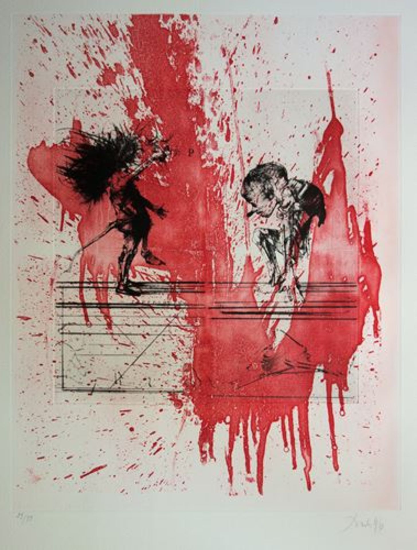 Dado (Miodrag Djuric said) Blood Festival Original etching (Etching and aquatint) on [...]