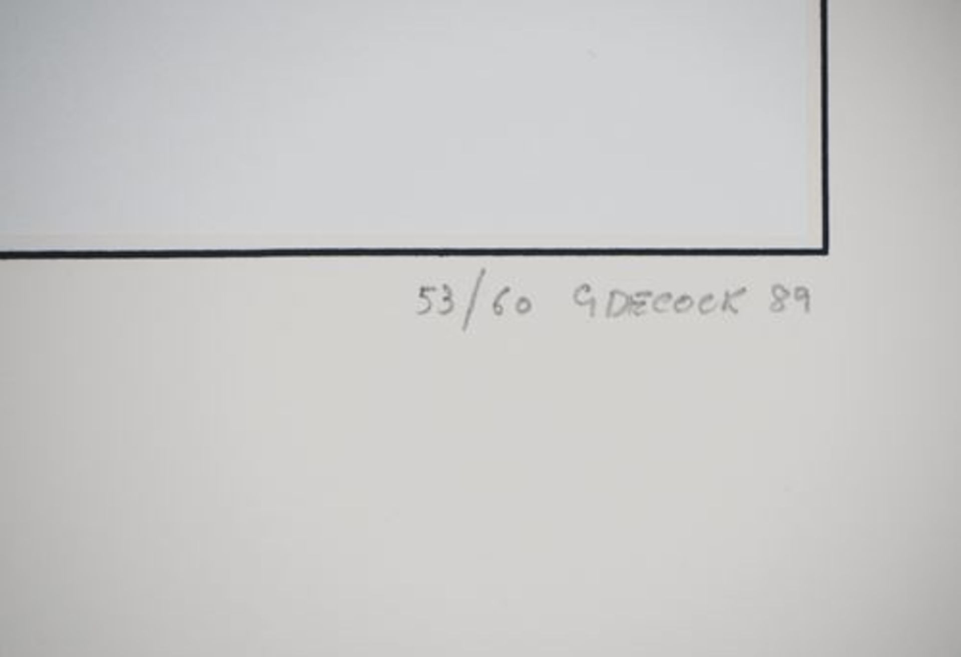 Gilbert DECOCK Geometric Composition: Lozenge Original engraving on Vellum Signed in [...] - Bild 5 aus 5
