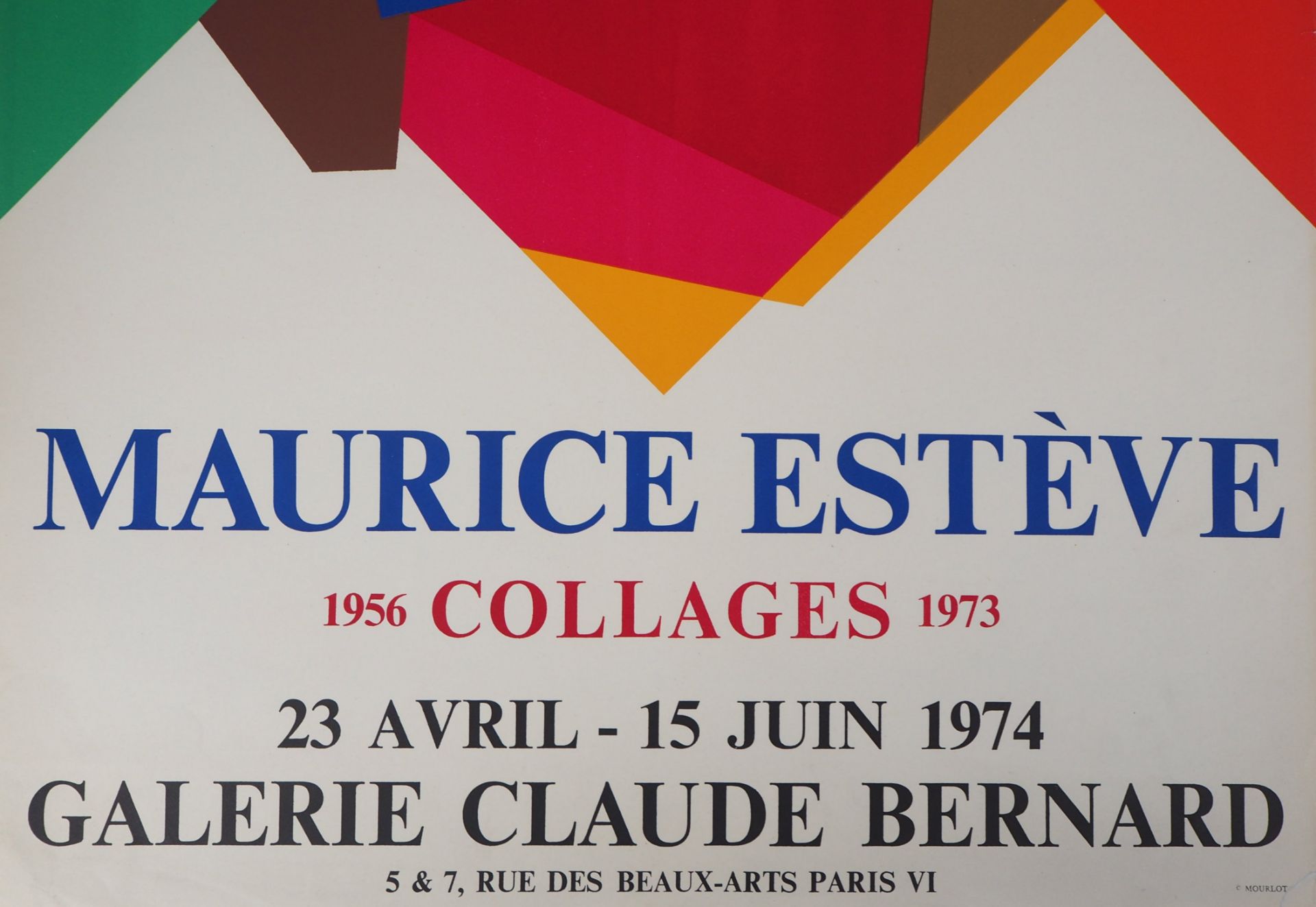 Maurice ESTEVE Composition Original lithograph Printed in Mourlot workshops 87 x 54 [...] - Bild 4 aus 7