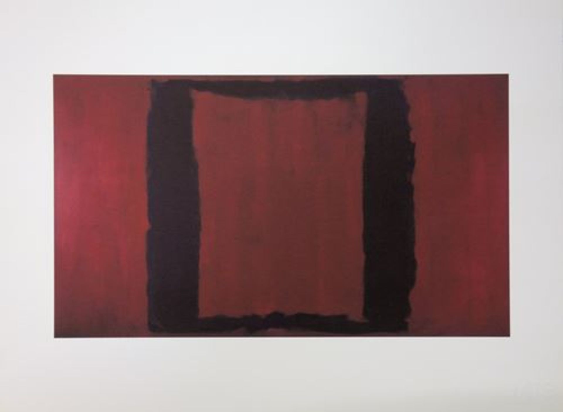 Mark ROTHKO (after) Seagram Murals, Red on Black Giclee on Sommerset Vellum 30 x 40 [...]