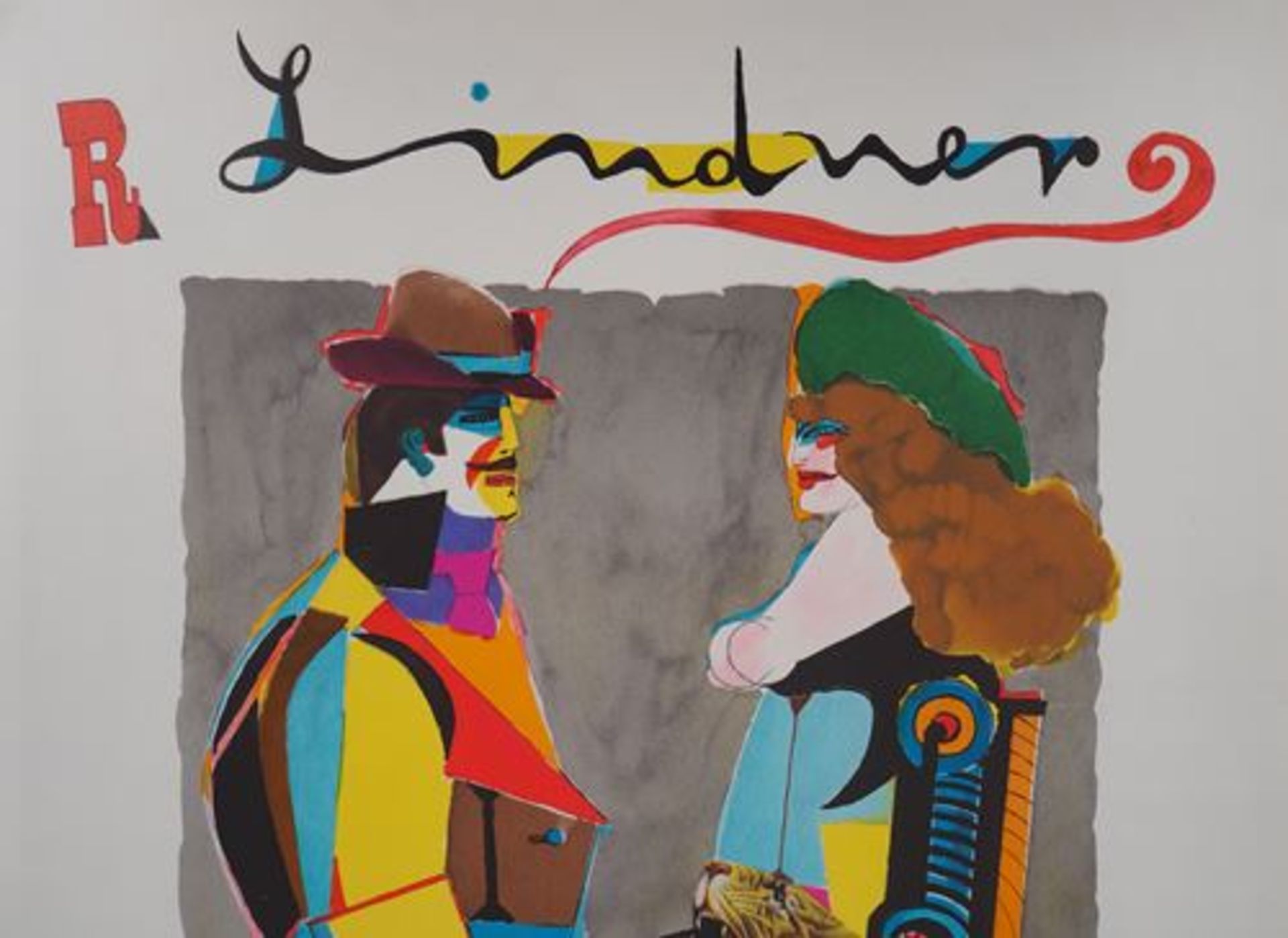 Richard LINDNER The Lovers , 1977/78 Original period poster edited as [...] - Bild 5 aus 9