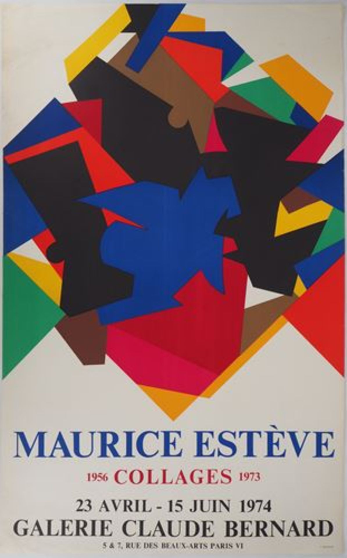 Maurice ESTEVE Composition Original lithograph Printed in Mourlot workshops 87 x 54 [...] - Bild 3 aus 7