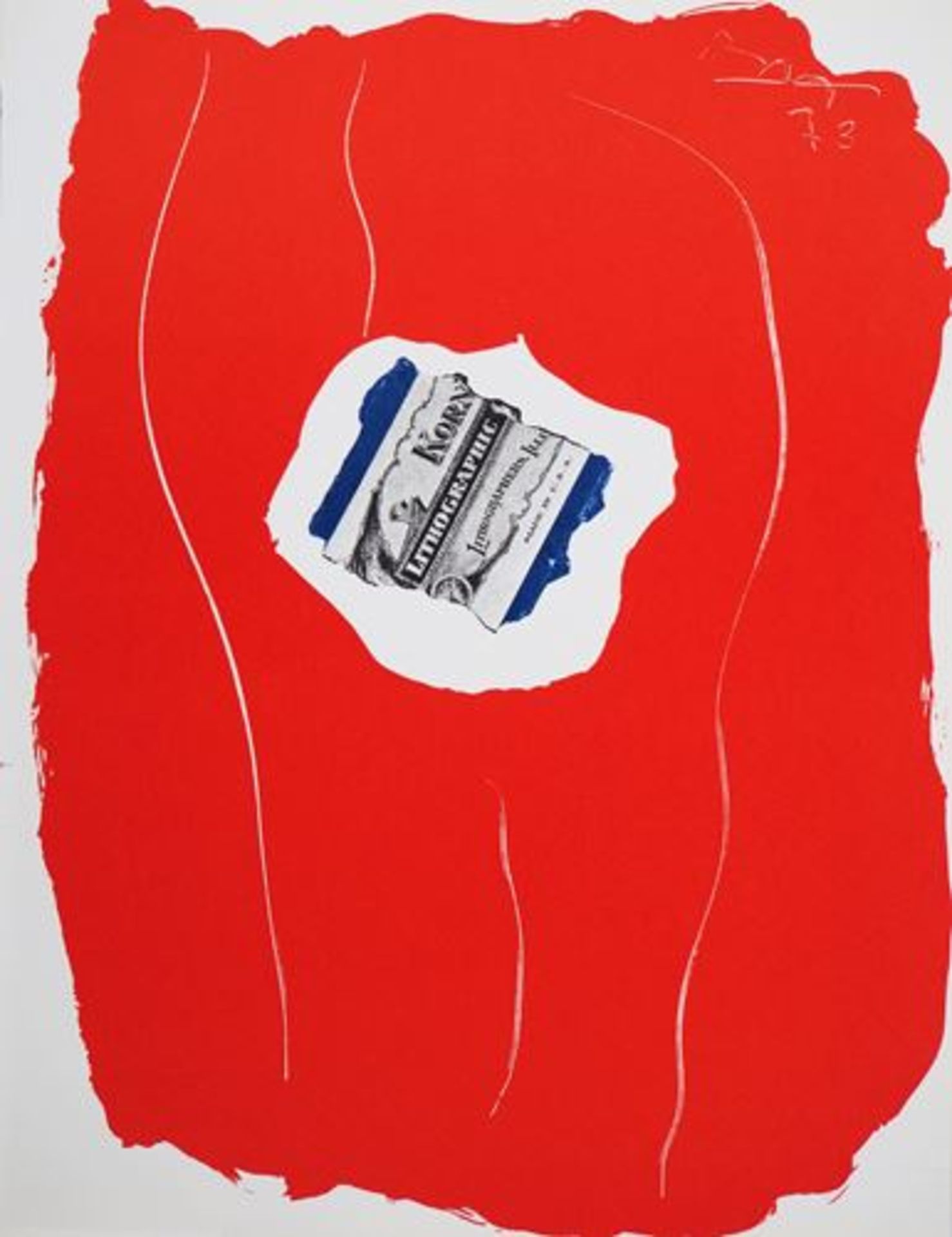 Robert MOTHERWELL Tricolor Original lithograph (Mourlot workshop) Signed in the [...]