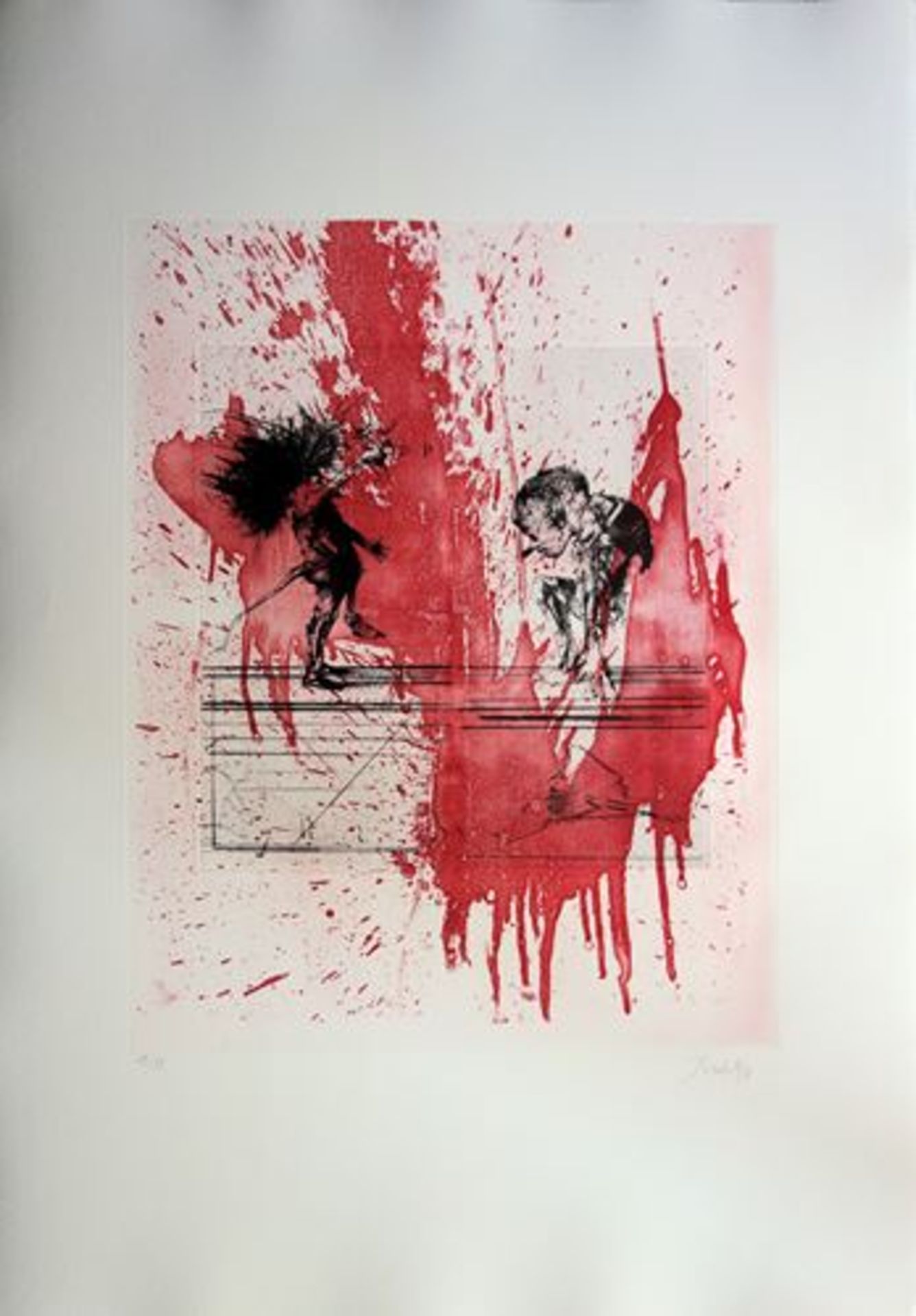 Dado (Miodrag Djuric said) Blood Festival Original etching (Etching and aquatint) on [...] - Bild 4 aus 6