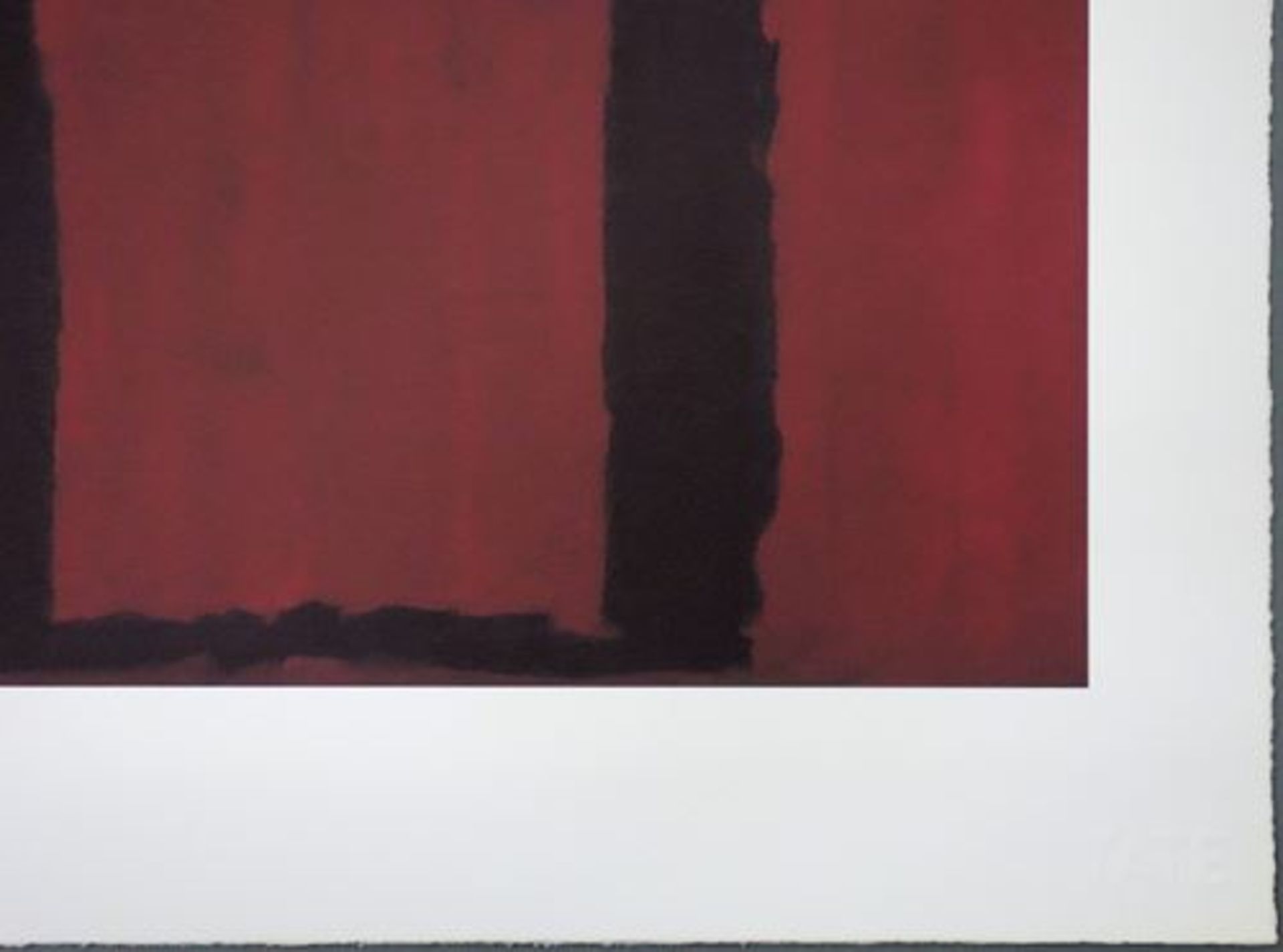 Mark ROTHKO (after) Seagram Murals, Red on Black Giclee on Sommerset Vellum 30 x 40 [...] - Bild 4 aus 4