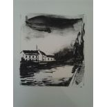 Maurice De Vlaminck - Tournant Dangeureux 4 Original lithograph on vélin d'Arches [...]