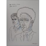 Jean MARAIS (1913 - 1998) "Jean Cocteau and me" Offset lithograph (printed tone by [...]