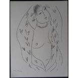 Henri MATISSE (1869-1954) (d'après) Femme aux seins nus Lithographie d'après un [...]