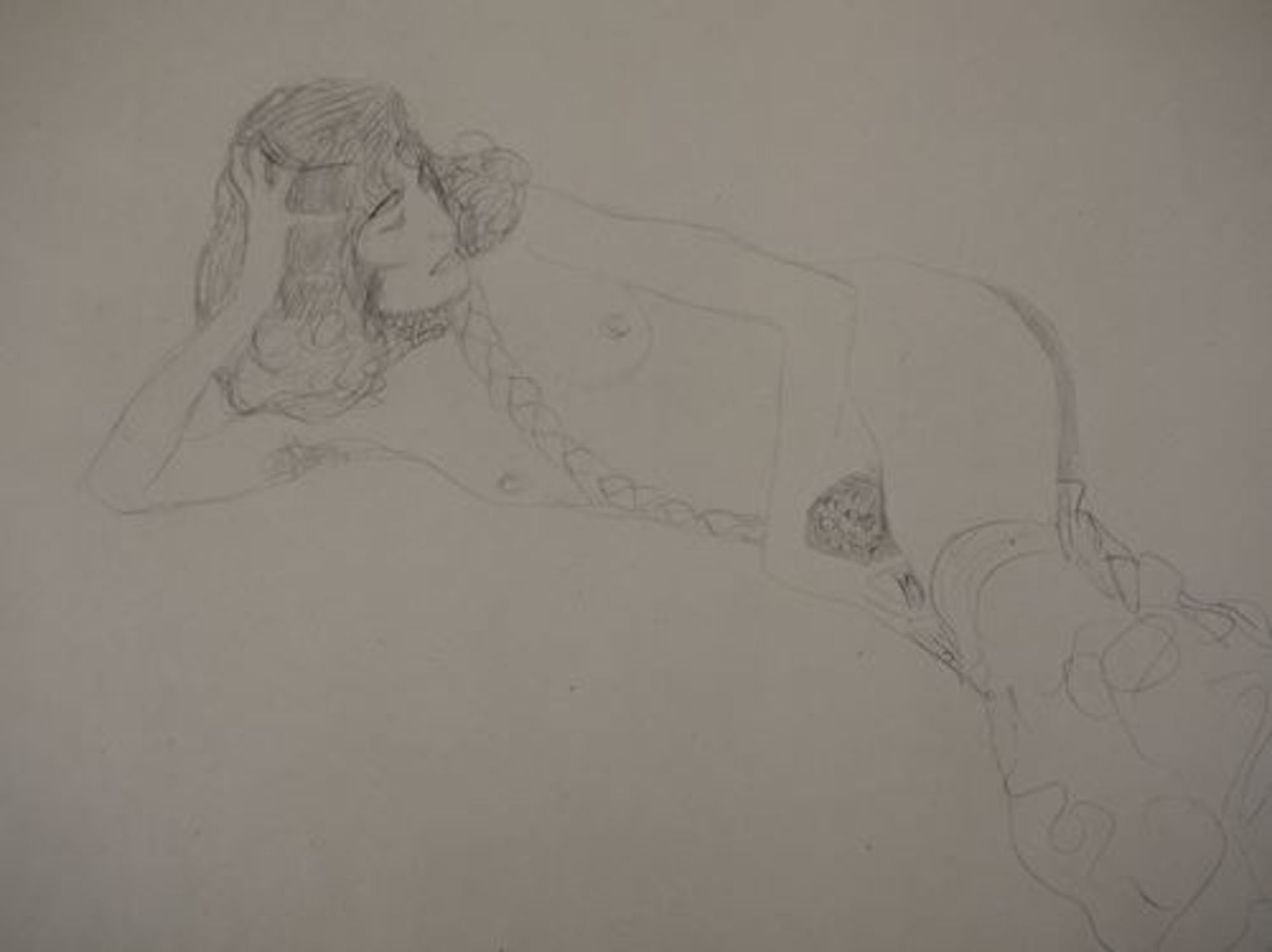 Gustav Klimt Reclining Nude, 1929 Lithograph (collotype technique) Signed in the [...]