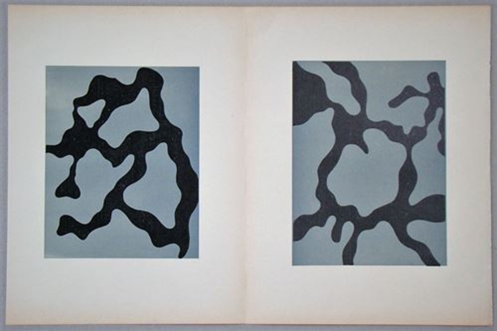 JEAN ARP - Relief I. + II. - 1954 Original wood-engravings in colours on wove paper, [...] - Bild 2 aus 6