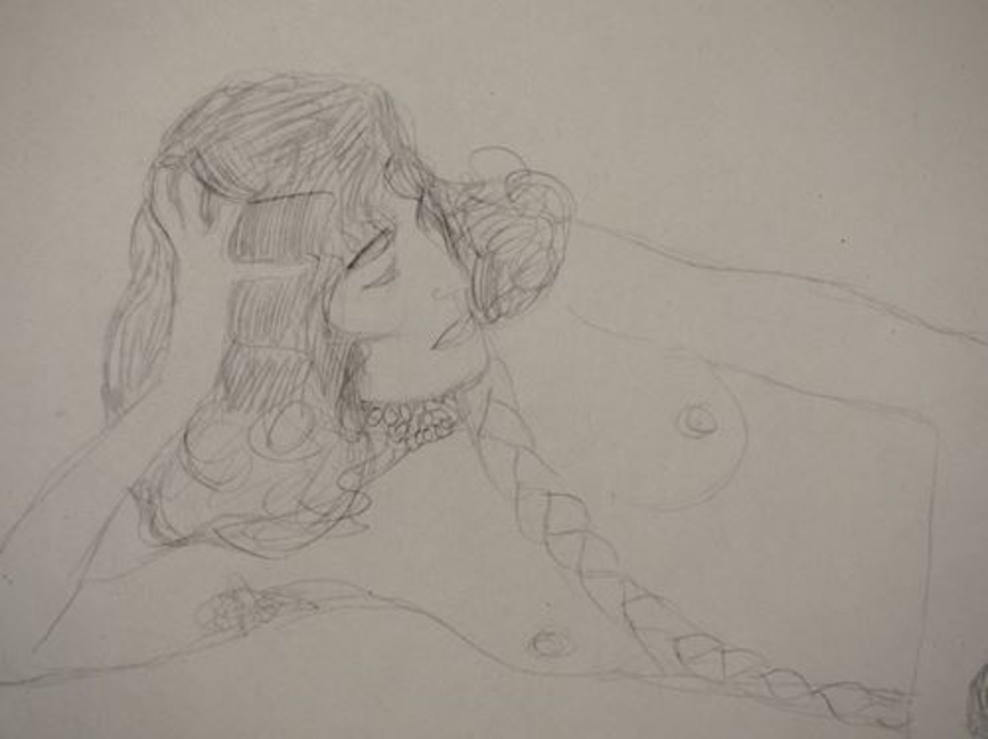 Gustav Klimt Reclining Nude, 1929 Lithograph (collotype technique) Signed in the [...] - Bild 4 aus 6