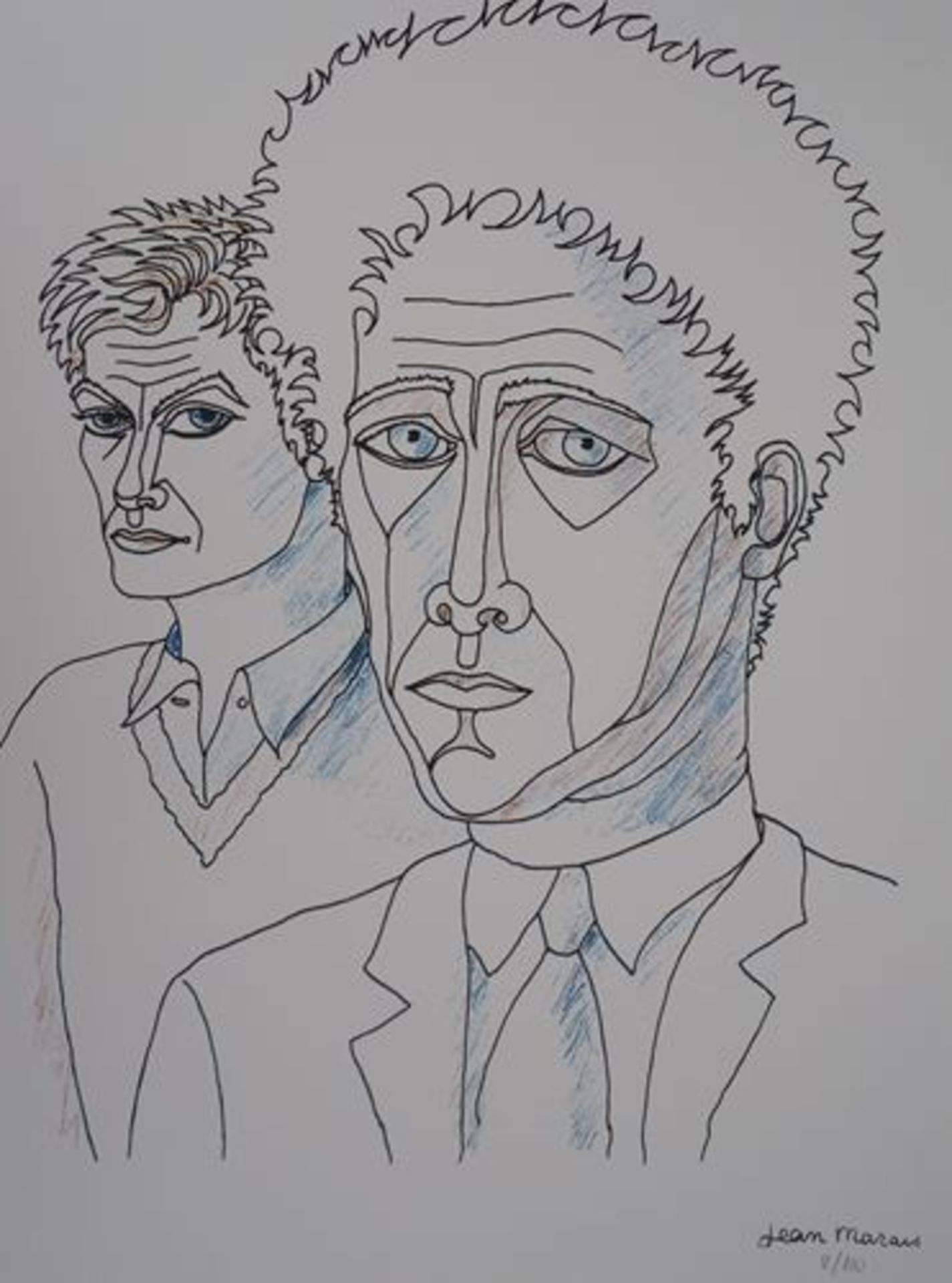 Jean MARAIS (1913 - 1998) "Jean Cocteau and me" Offset lithograph (printed tone by [...] - Bild 2 aus 7