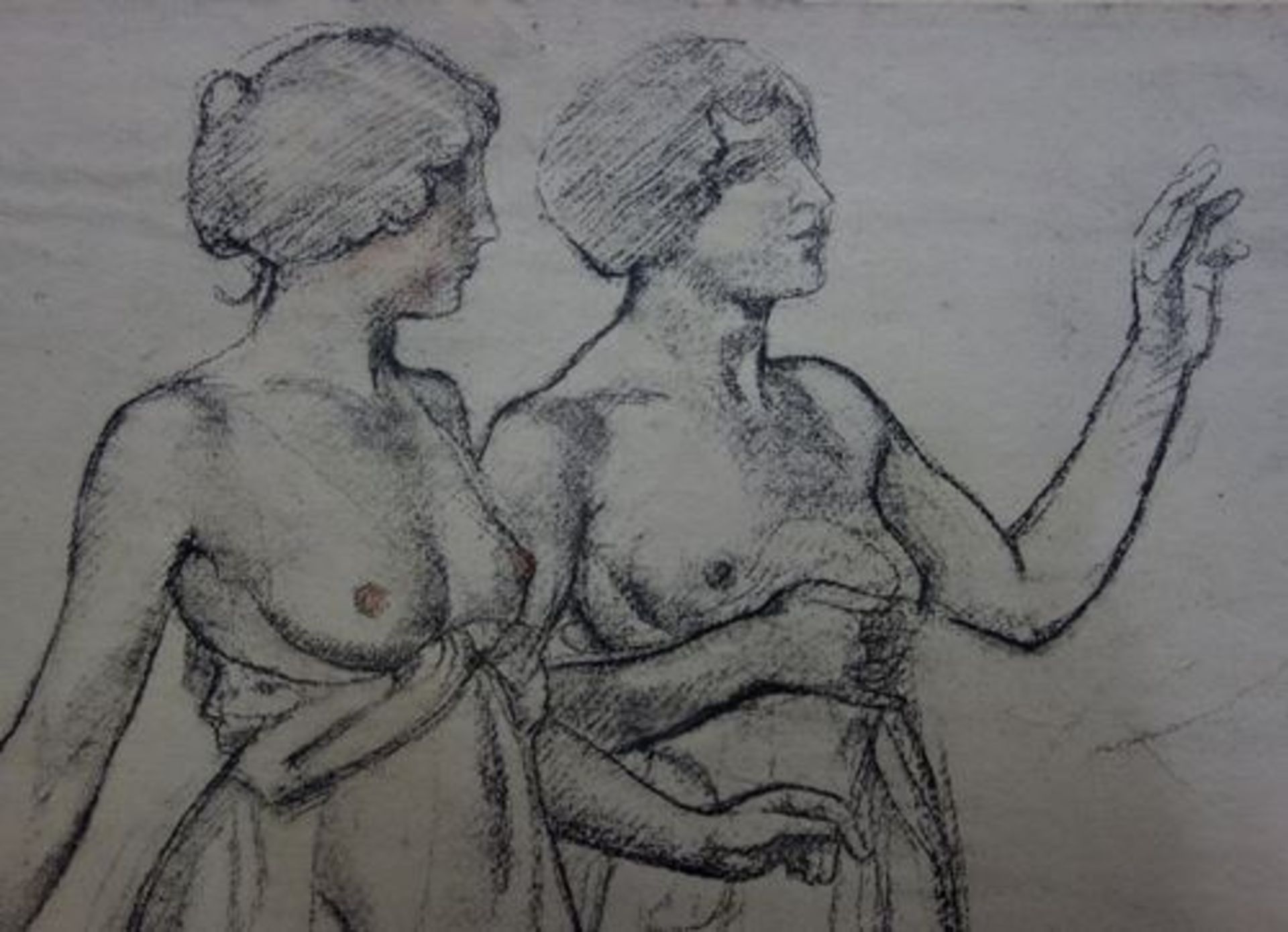 Maurice DENIS Deux nus marchant, 1924 Lithographie rehaussée au pastel Signée [...] - Bild 3 aus 5