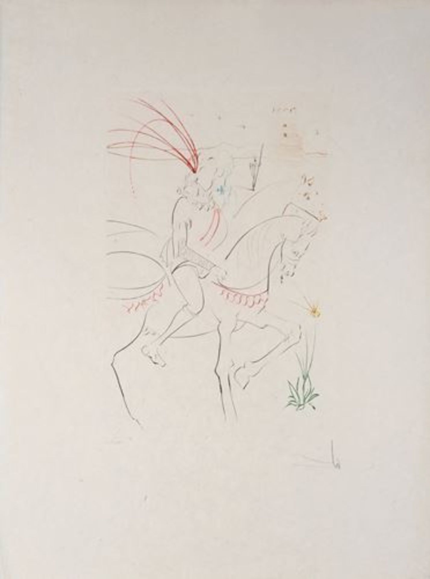 Salvador DALI Lady Godiva Original lithograph on Vélin paper Plate signed Armand [...] - Bild 2 aus 8