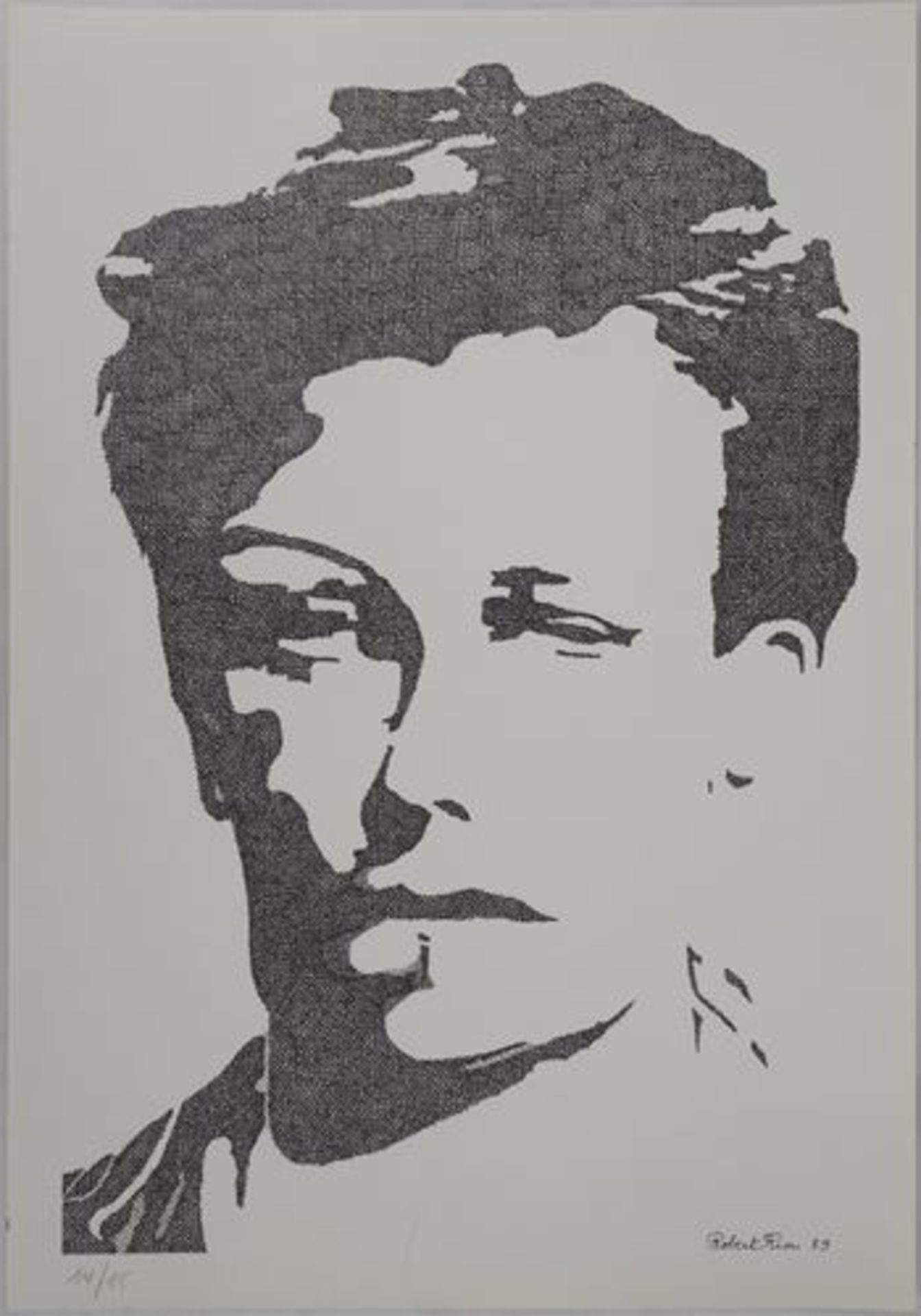 Robert RIOU Portrait of Rimbaud, 1989 Original lithograph Signed in the plate [...] - Bild 2 aus 7