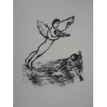 Marc CHAGALL (after) The Angel Lithographic reproduction on Vellum 39.5 x 29 [...]