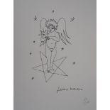 Jean MARAIS (1913 - 1998) Angel to the star Lithograph on Arches Vellum Signed in [...]