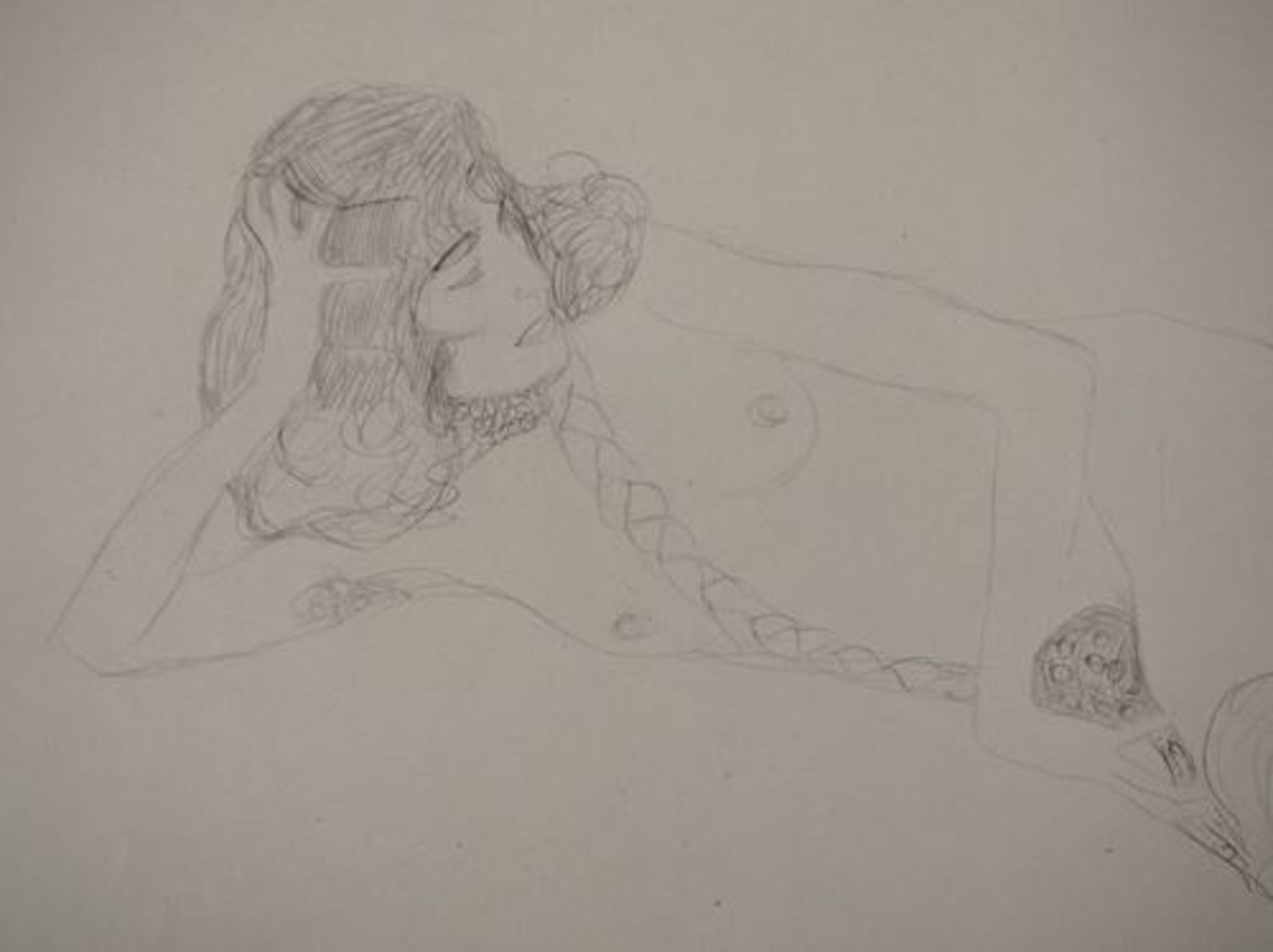 Gustav Klimt Reclining Nude, 1929 Lithograph (collotype technique) Signed in the [...] - Bild 3 aus 6