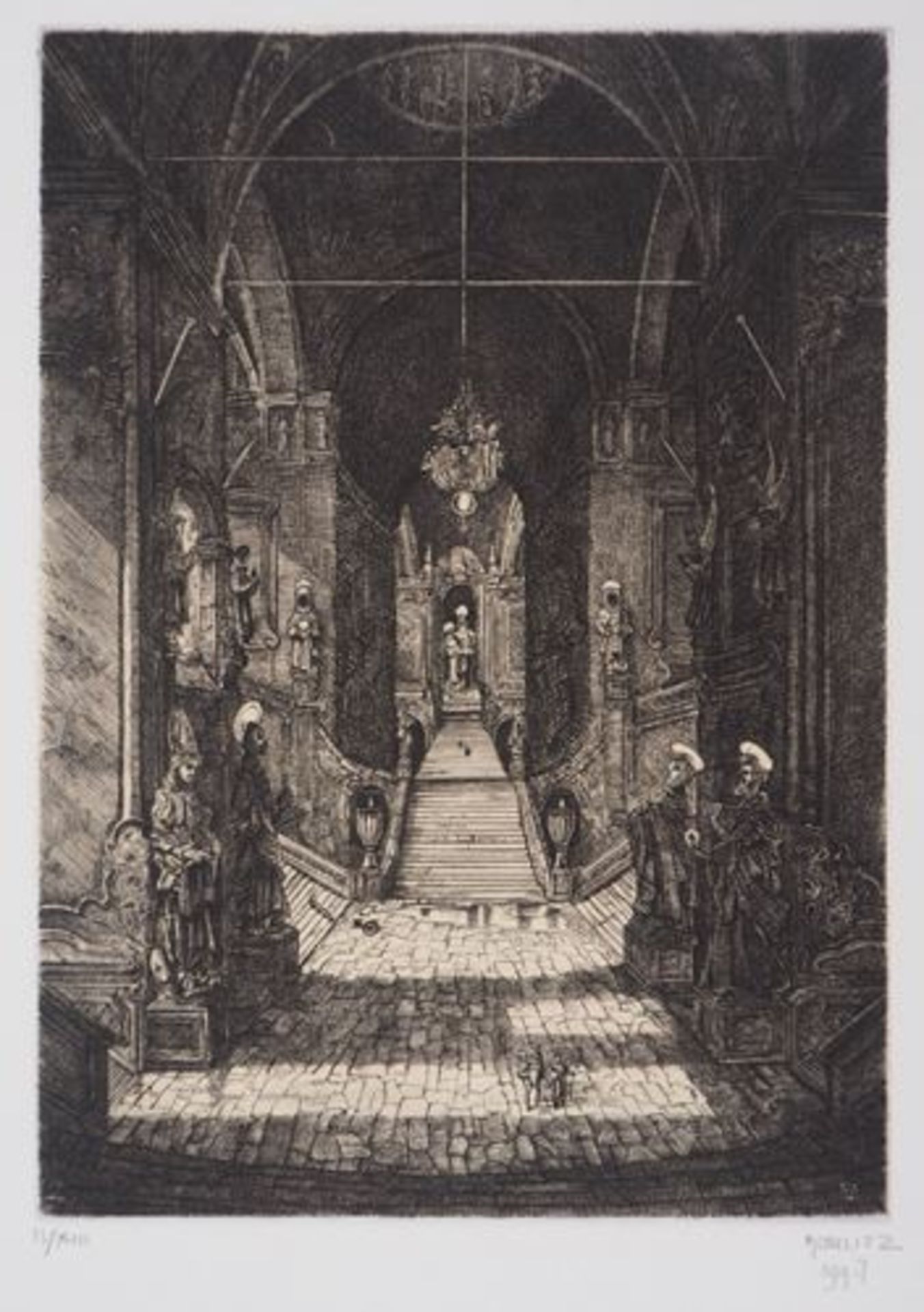 Philippe MOHLITZ The great arrival, 1997 Original engraving on Vellum Signed in [...]