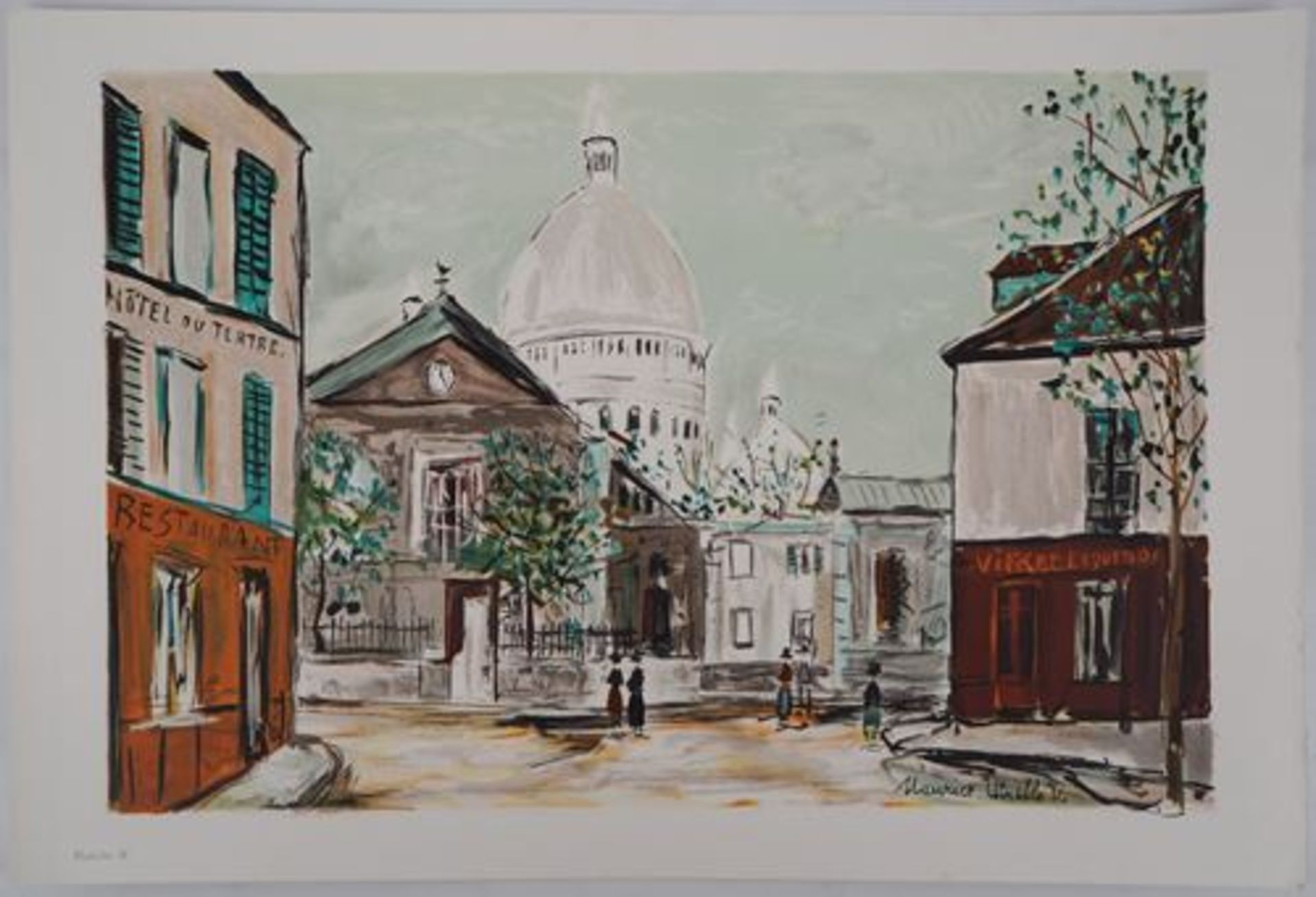 Maurice UTRILLO (1883 - 1955) (after) - Eglise Saint-Pierre, Place du Tertre à [...]