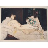 Edouard Manet (d'après) Olympia Gravure à l'aquatinte mise sur cuivre par Jacques [...]