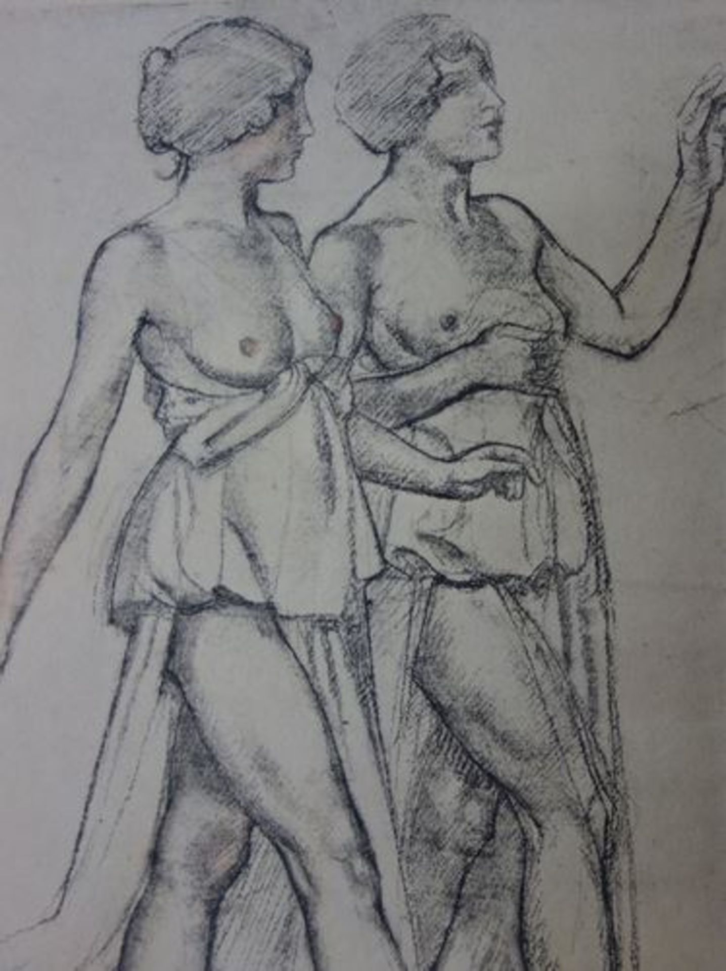 Maurice DENIS Deux nus marchant, 1924 Lithographie rehaussée au pastel Signée [...] - Bild 4 aus 5