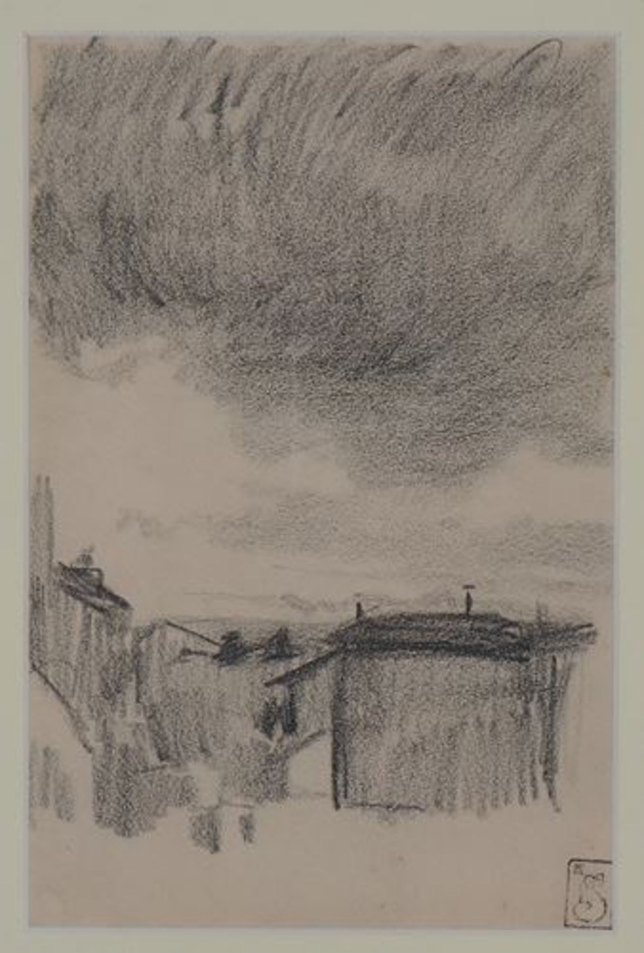 Théophile-Alexandre Steinlen (1859-1923) The rooftops of Paris Original drawing in [...] - Bild 2 aus 5