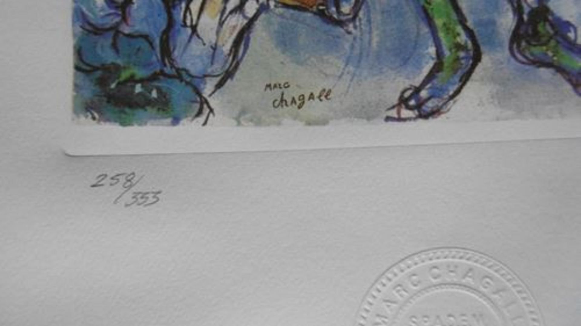 Marc Chagall (1887-1985) (after) - The Flautist, SPADEM prestige edition to [...] - Bild 3 aus 4