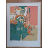 KUWAHARA The Gondolas of Venise Original lithograph Signed in pencil by the artist [...]