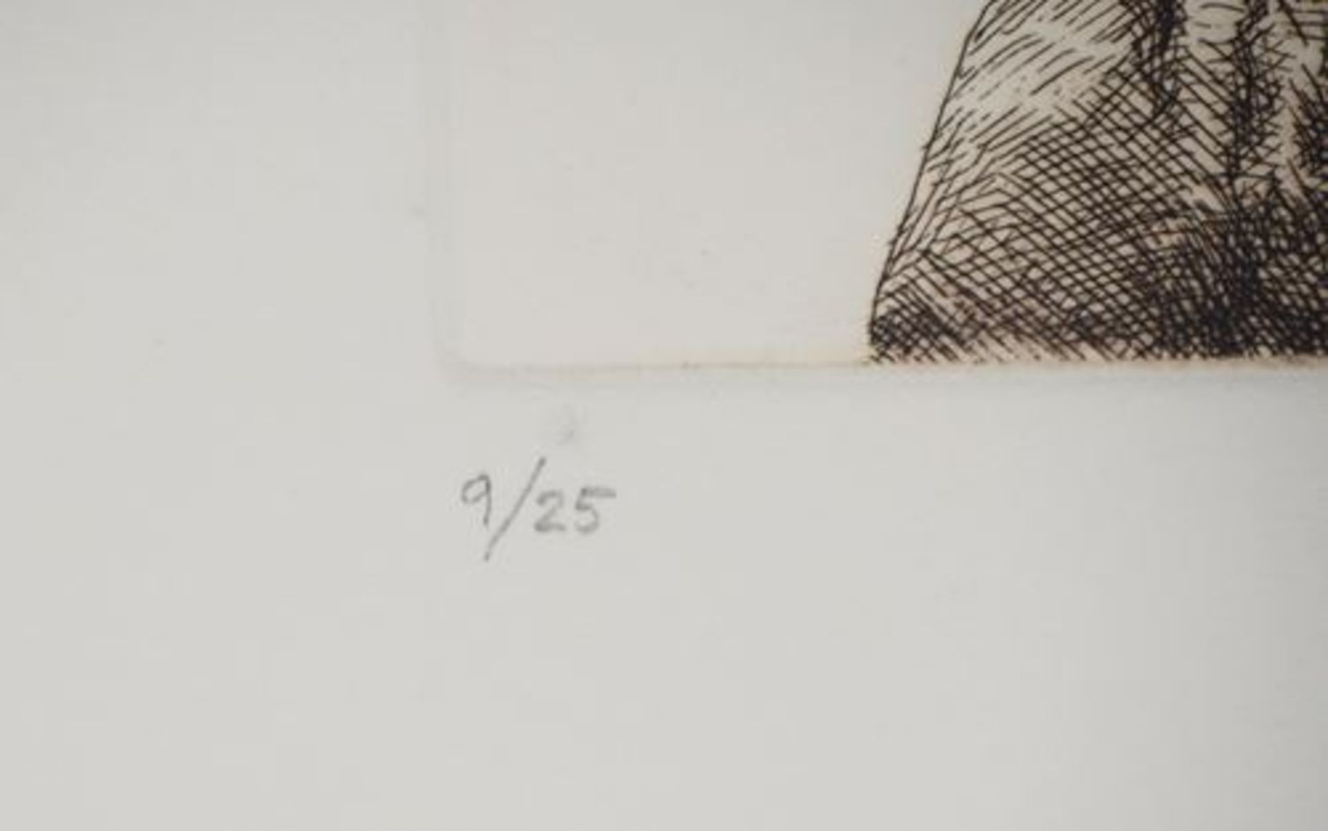 Jose HERNANDEZ, Profile of a Monster Original engraving on Vellum Signed in [...] - Bild 5 aus 6