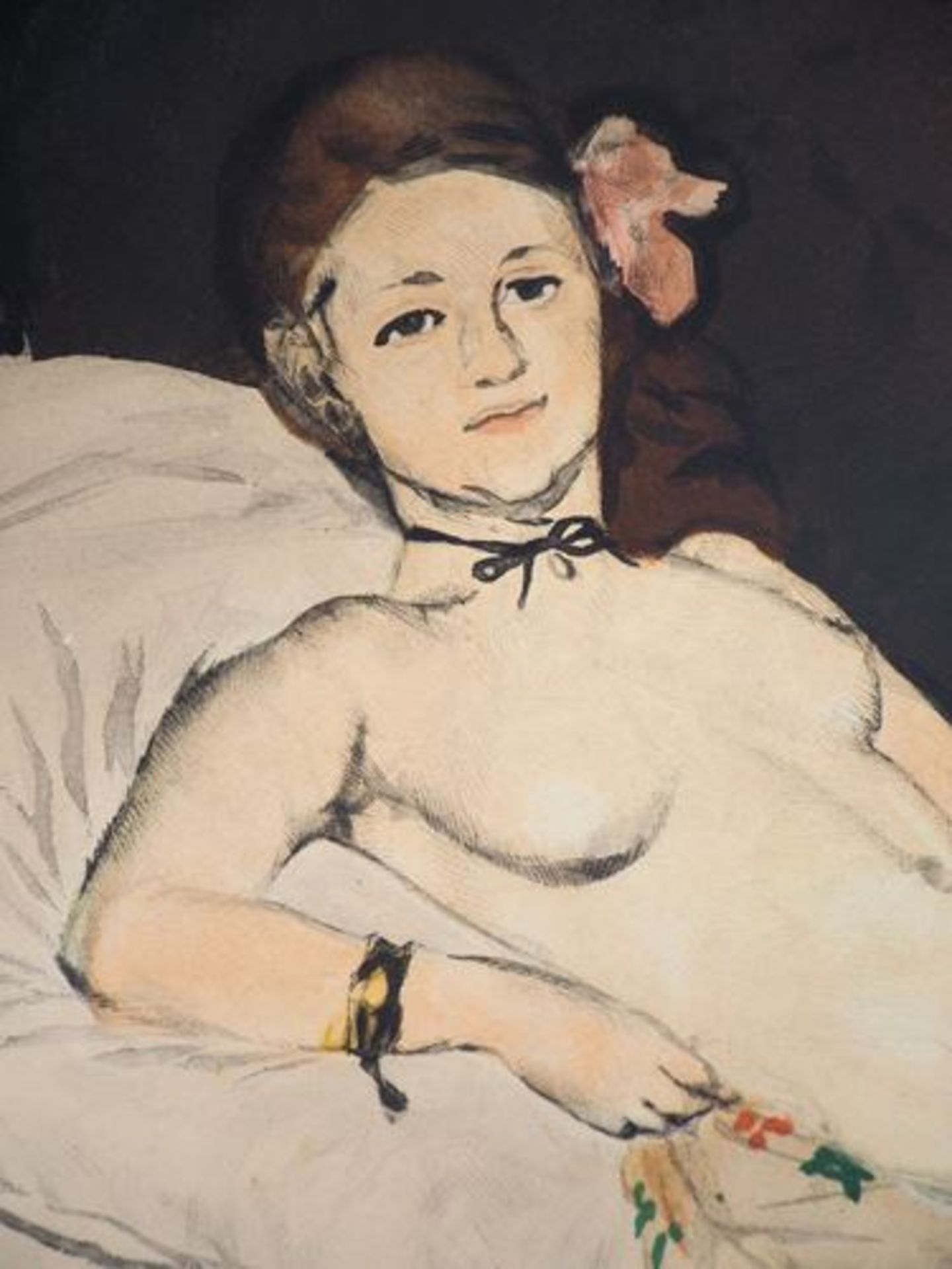 Edouard Manet (d'après) Olympia Gravure à l'aquatinte mise sur cuivre par Jacques [...] - Bild 7 aus 10