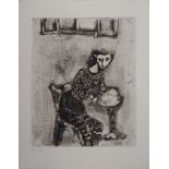 Marc CHAGALL (1887-1958) The horse and the donkey, 1952 Original etching [...]