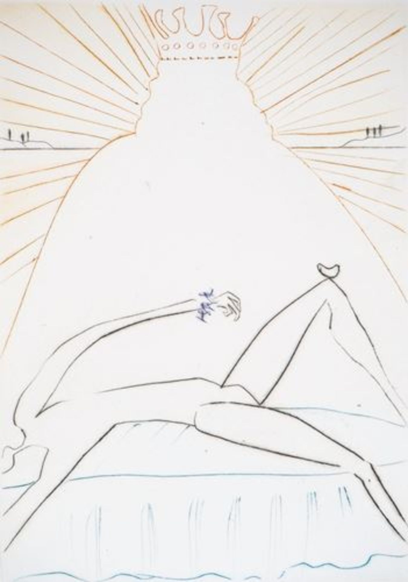 Salvador DALI Richard II Gravure originale sur vélin BFK Rives Signée au crayon en [...]