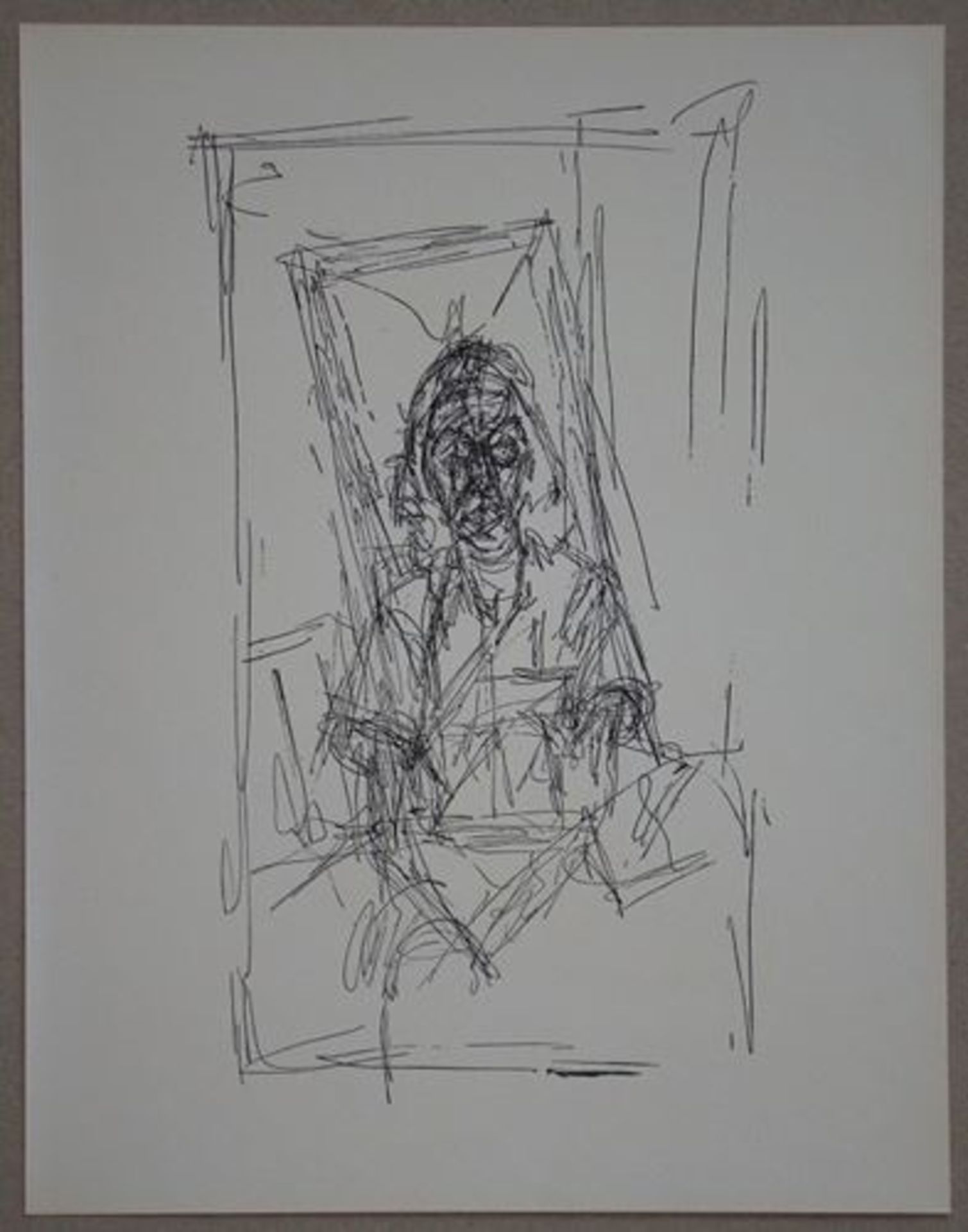 ALBERTO GIACOMETTI - Original lithograph on vellum paper after a drawing from [...] - Bild 3 aus 10