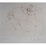 Leonor FINI (1907-1996) The punishment of the governess Original engraving Signed [...]