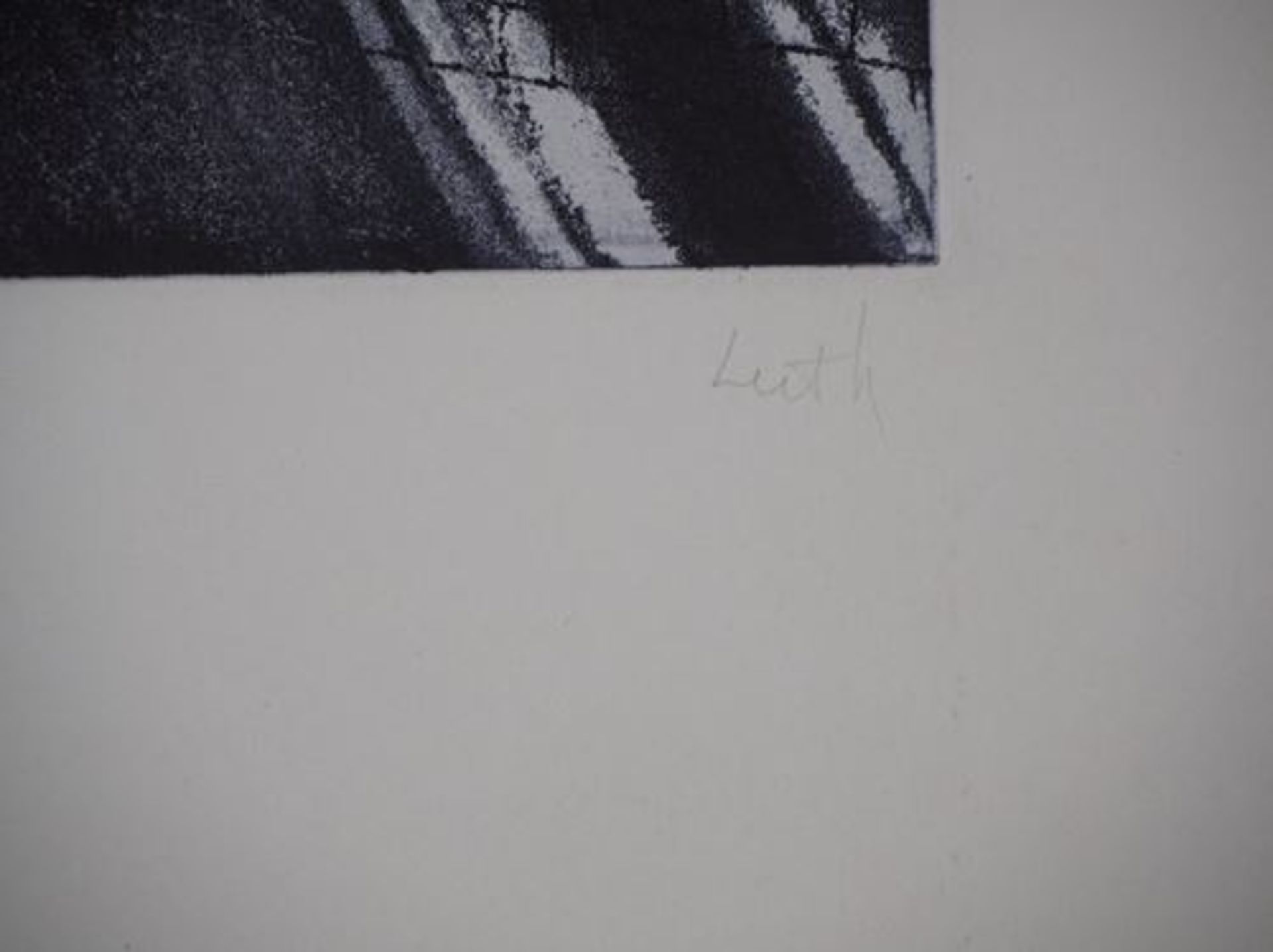 LUTE Moonlight Original engraving, on BFK Rives Vellum Signed in pencil Justified AP [...] - Bild 5 aus 5
