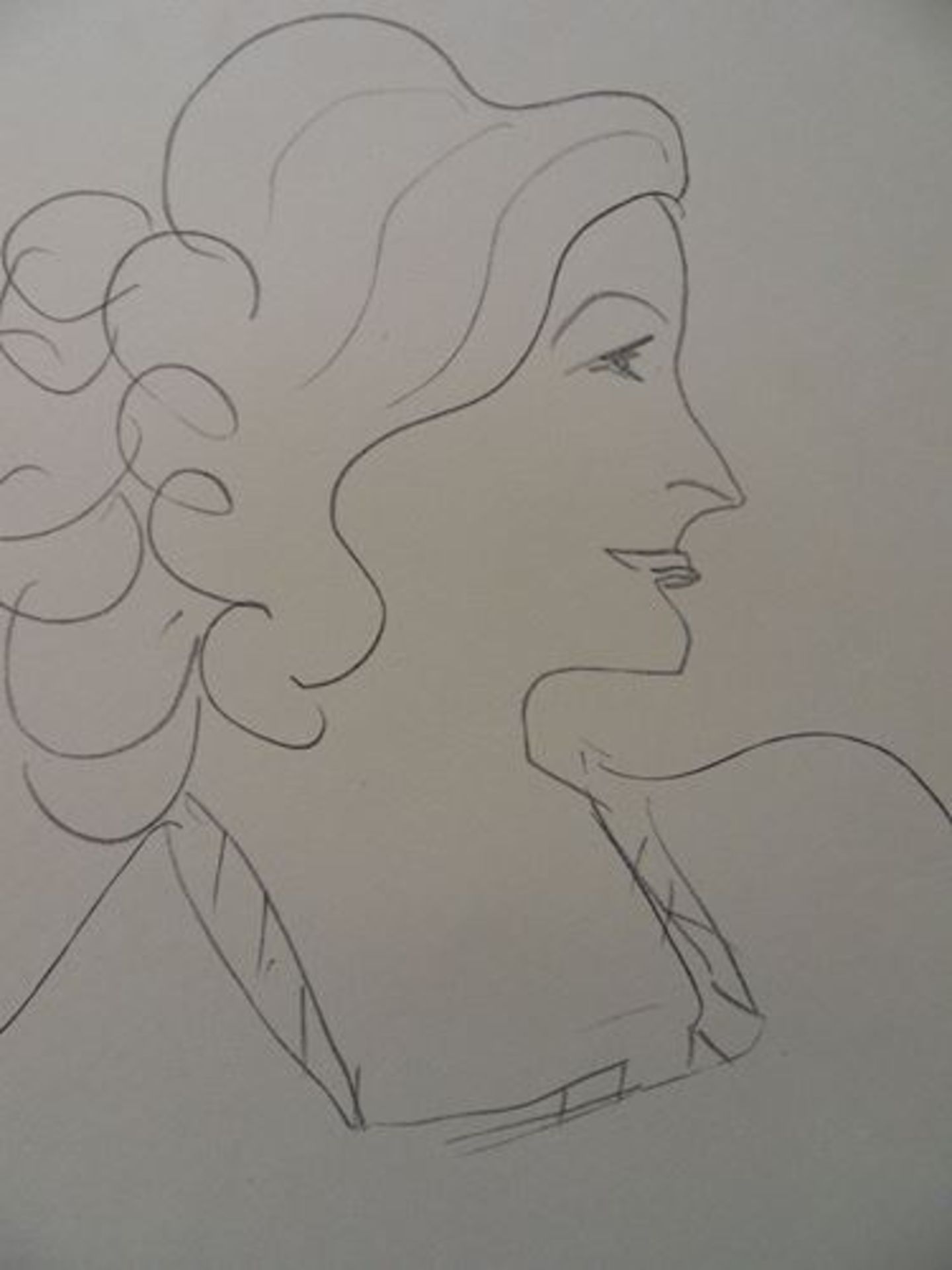 Henri MATISSE (1869-1954) (d'après) Femme de profil Lithographie d'après un dessin [...] - Bild 2 aus 3
